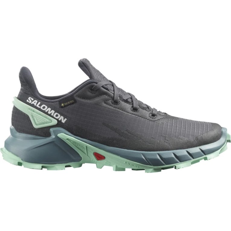 Sapatilhas de Corrida Salomon Alphacross 4 GTX Feminino Cinzentas Escuro Menta | PT G04581